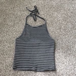 brandy melville stripped halter top